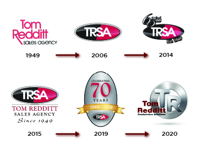 Evolution of Tom Redditt logos